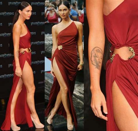 Unbelievably High Slits Megan Fox S Leggy Red Dress At Berlin Premiere
