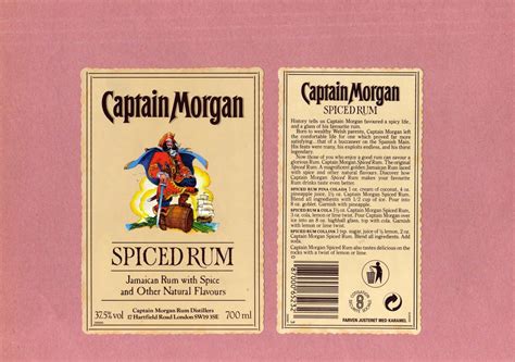 captain morgan spiced rum label  label captain morgan rum distillers antique price