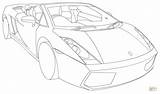 Lamborghini Gallardo Spyder Lp560 Kolorowanka Kleurplaat Deportivos Kolorowanki Druku Kleurplaten Ferrari sketch template