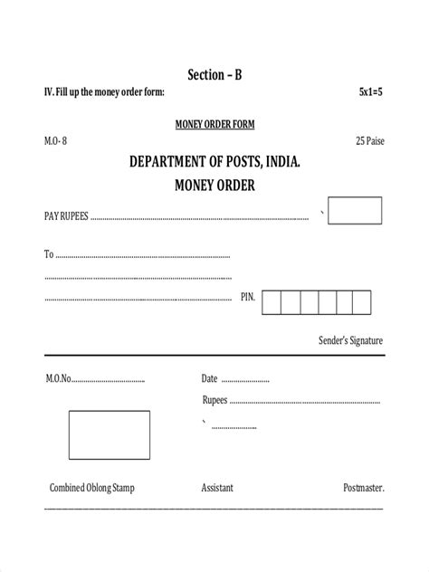 printable blank money order template dacmi digital  coin mineral