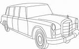 Coloring Limousine sketch template