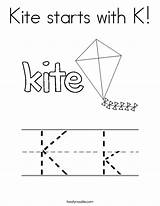 Coloring Letter Kite Pages Starts Preschoolers Rectangle Getdrawings Getcolorings Color Built California Usa sketch template