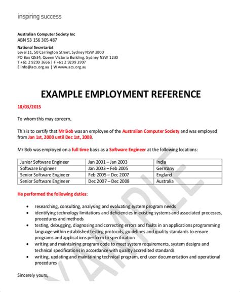 letter  employment visa    letter  employment