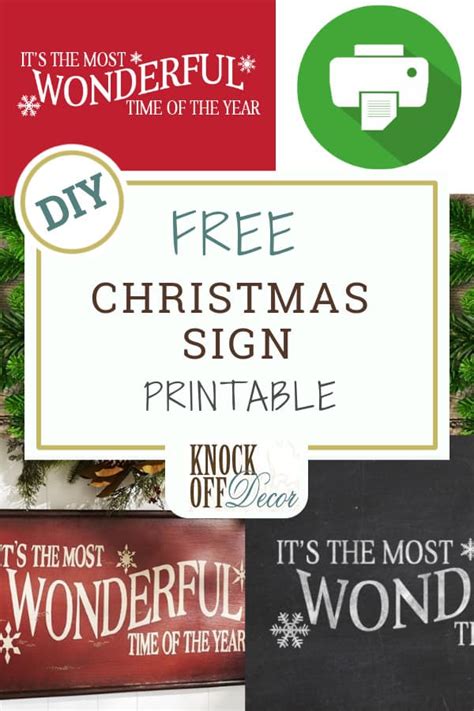 wonderful time   year sign  christmas printable