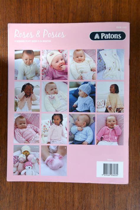 patons knitting pattern book  roses  posies baby knits etsy