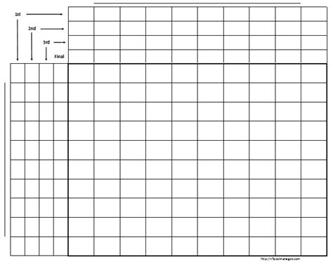 printable football squares grids  nfl pool manager