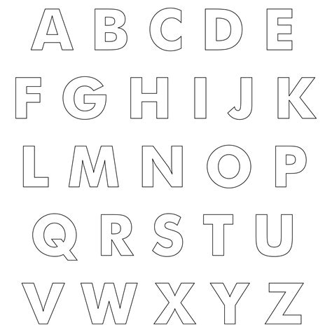 printable   block letters  printable templates