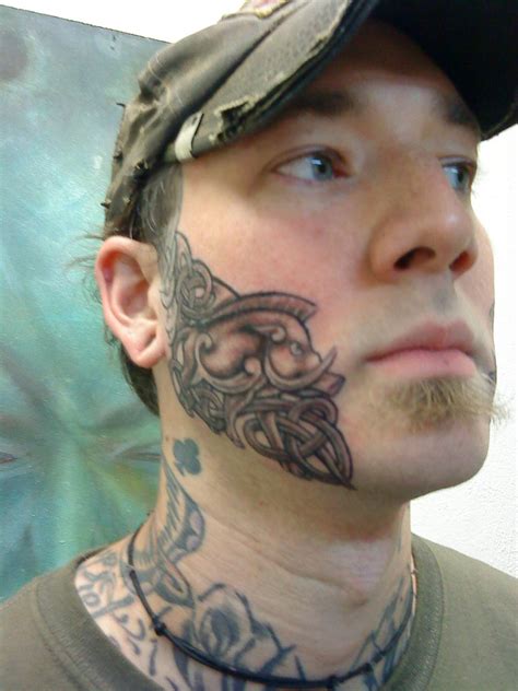 Nails Face Tattoo Celtic Tattoo Done By Thomas Jacobson O… Flickr