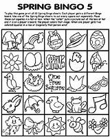 Bingo Crayola Spring Coloring Print Pages Board Drawing Getdrawings Player sketch template