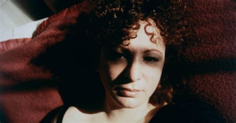 nan goldin self portrait with eyes turned inward boston