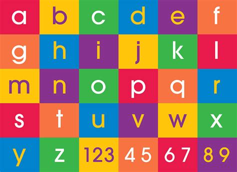 alphabet colors digital art  michael tompsett