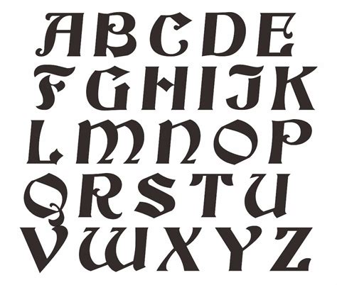 printable letter stencils designs printableecom