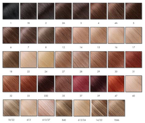 choose  suitable hair  hair extension color chart