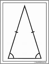 Isosceles Triangles sketch template