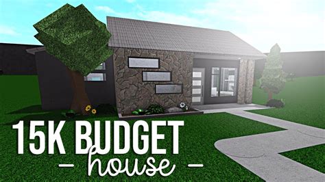bloxburg  budget house youtube