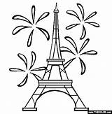Bastille Tower Coloring Eiffel Happy Paris Pages Kids Thecolor Theme sketch template