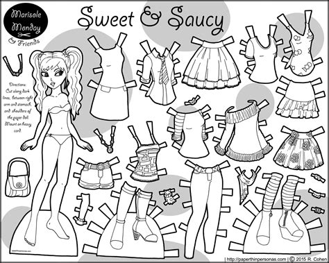 printable barbie paper dolls  clothes saved   paper