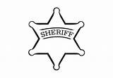 Sheriff Badge Star Clip Clipart Badges Coloring Template Deputy Cliparts Sheriffs Cowboy Pages Print Color Library Sheet Colouring Western Wall sketch template