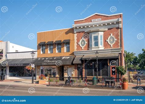 stores  downtown medicine hat editorial stock image image