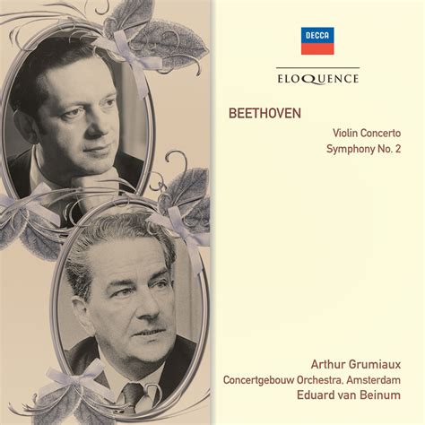 beethoven violin concerto symphony no 2 eloquence classics