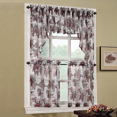 wine country swag tier kitchen curtainskohls hangingcurtains