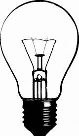 Bulb Light Drawing Lightbulb Tattoo Pages Coloring Electric sketch template