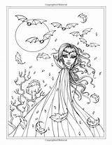 Witches Vampires Fairies sketch template