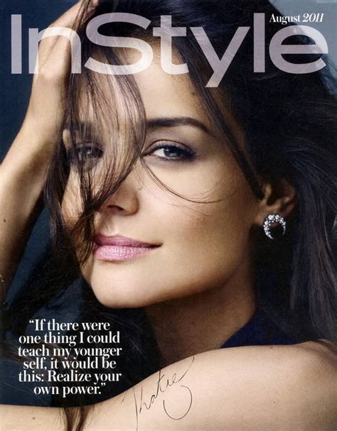 katie holmes for instyle us august 2011