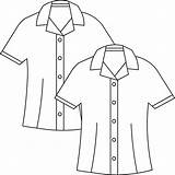 Blouse Collar Drawing Getdrawings Sleeve Shirt sketch template