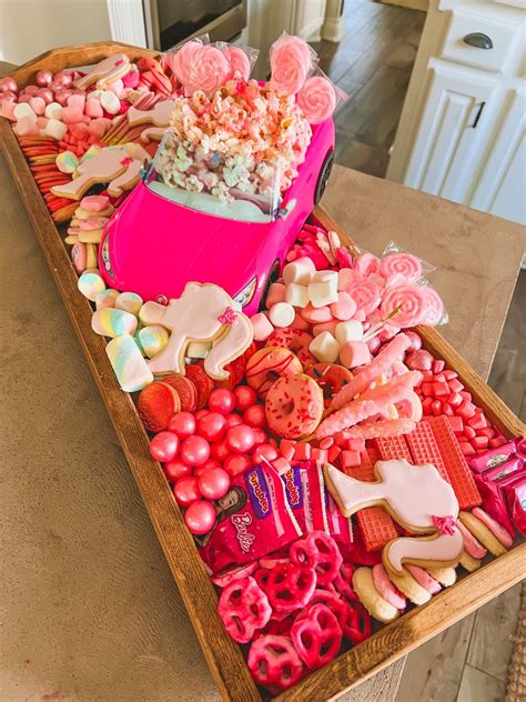 create  totally awesome barbie snack board