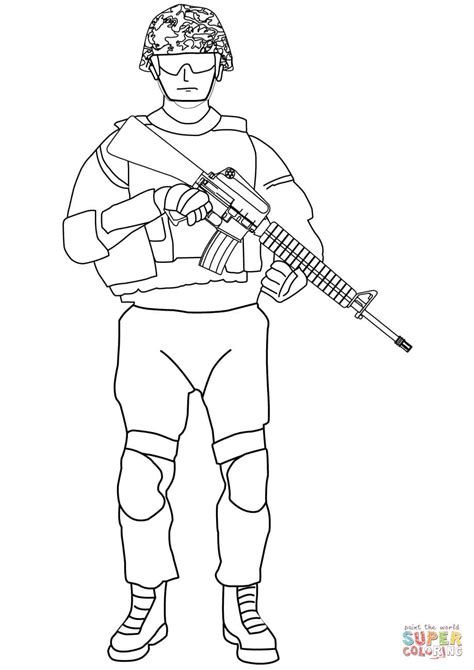 soldier   coloring page  printable coloring pages
