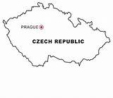 Ceca Republica Checa Cartine Pintar Nazioni Recortar Pegar Tschechien Coloratutto sketch template