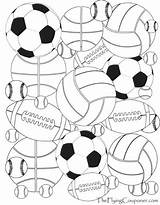 Pages Coloring Colouring Kids Printable Sport Sports Football Adults Balls Printables Sheets Theflyingcouponer Soccer Adult Boys Print Craft Themed Crafts sketch template