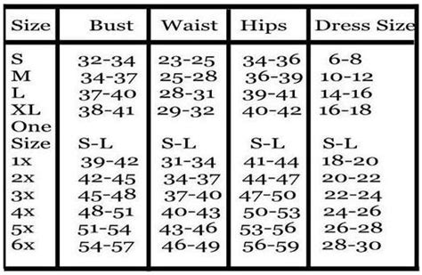 55 Best Images About Chart Sizes On Pinterest Sewing