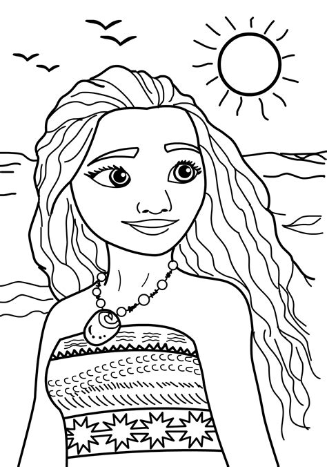 printable moana coloring pages printable templates