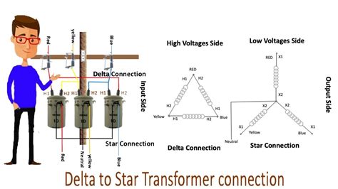 delta  star transformer connection star delta transformer