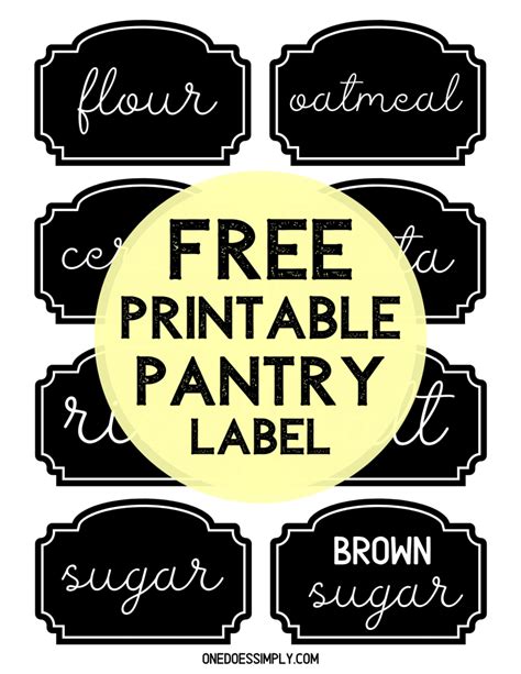 printable pantry label   simply