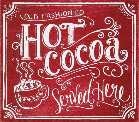hot chocolate sign printable