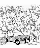 Jurassic Coloring Pages Car Printable Kids Indoraptor Lego Rex sketch template