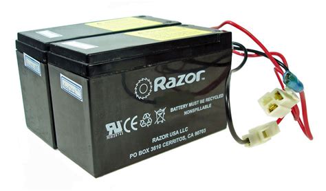 Razor E200 E300 24 Volt 7 Ah Battery Pack 3 Connectors Oem