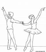 Coloriage Danseuse Danseur sketch template