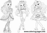Ever After High Coloring Pages Blondie Apple Beauty Locks Briar Printable Print Book sketch template