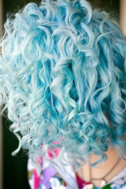 curly blue hair  tumblr
