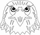Eagle Coloring Pages Eagles Printable Bald Outline Kids Philadelphia Face Print Color Template Colouring Welding Drawing Logo Cartoon Cliparts Animal sketch template
