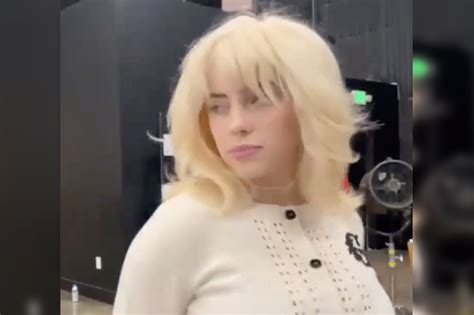 blonde billie eilish teases sexy  project fans freak