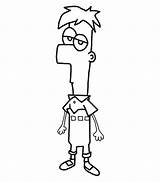 Ferb Phineas Pages Coloring Print Getcolorings Color sketch template