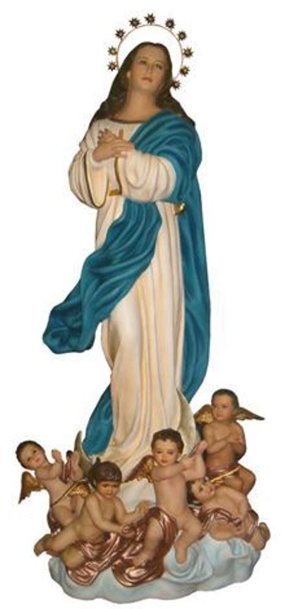 Our Lady Of The Assumption Statue 61 Inch Hand Painted Polymer Resin