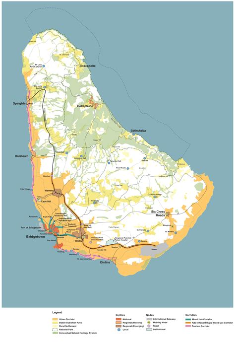 barbados physical development plan and barbados national park urban strategies