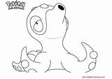 Octillery Coloring Pages Pokemon Printable Kids sketch template