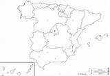 Espagne Vierge Spagna Muta Cartina Muette Mappa Fond Autonomes Reproduced sketch template